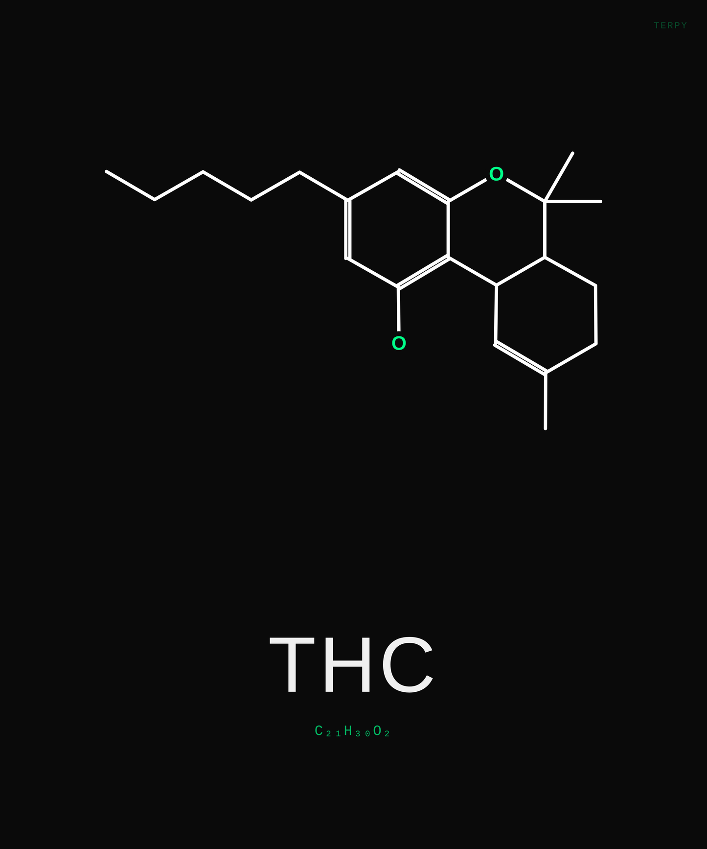 THC Molecule Tee